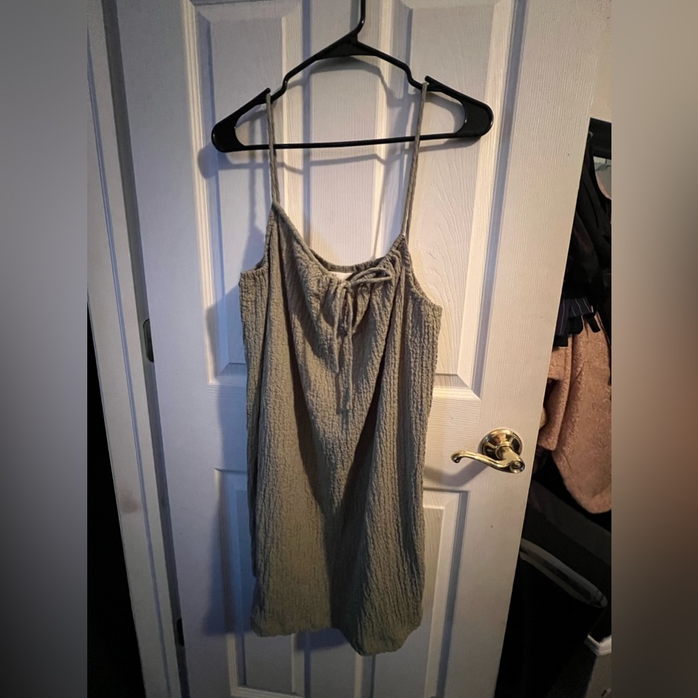 H&M gauze scrunched dress
